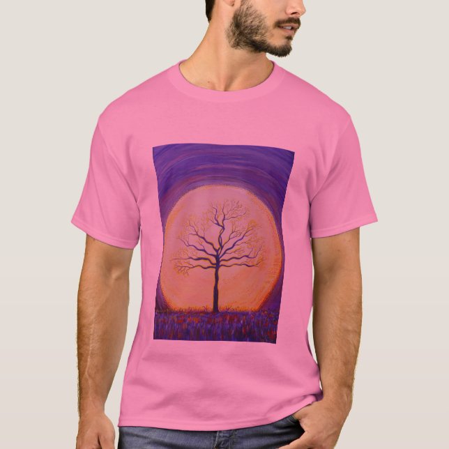 Adult basc Tee shirt-present moment (Front)