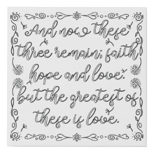Adult bible verse coloring faux canvas print
