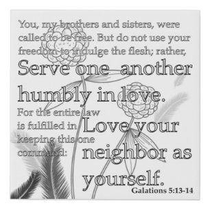 Adult Bible Verse coloring Faux Canvas Print