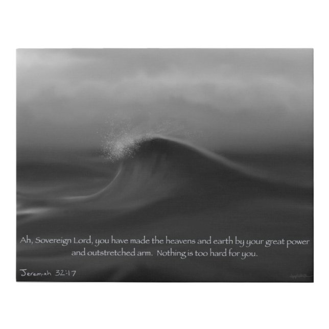 Adult bible verse coloring faux canvas print (Front)