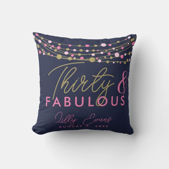 Adult Big Birthday Pillow (Front)