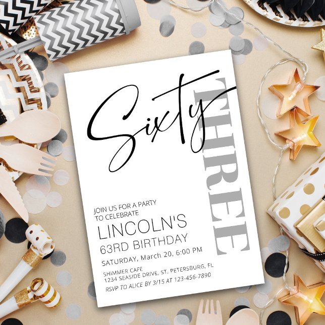 Adult Birthday 61 62 63 64 65 66 67 68 69 Invitation (Creator Uploaded)