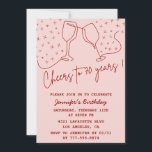 Adult birthday 70th birthday invitation her Cheers<br><div class="desc">Adult birthday 70th birthday invitation her Cheers</div>