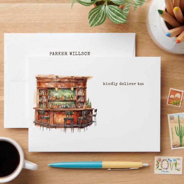 Adult Birthday Any Age Envelope (Desk)