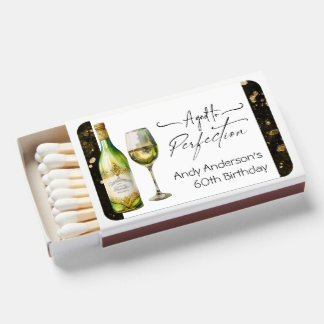Adult Birthday Any Aged To Perfection Wine Matchboxes