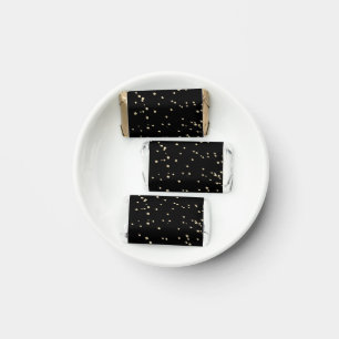 Adult Birthday Black Gold Glitter Hershey's Miniatures