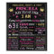 Adult birthday cake smash party chalkboard sign