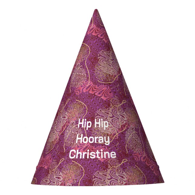 Adult Birthday Party Hip Hip Hooray  Hat (Front)