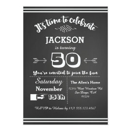 Adult Birthday Party Invitation 50th, 60th, 40th