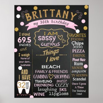 Adult Birthday Smash Cake Sign Board Poster Banner by 10x10us at Zazzle