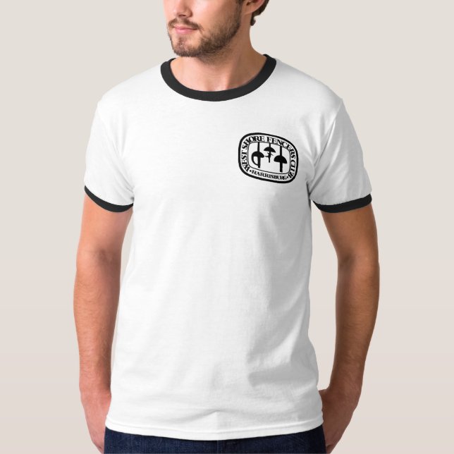 Adult Black Ring T w/Small WSFC logo T-Shirt (Front)