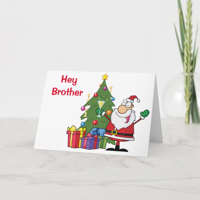 ADULT BROTHER'S CHRISTMAS  HOLIDAY CARD (Front)