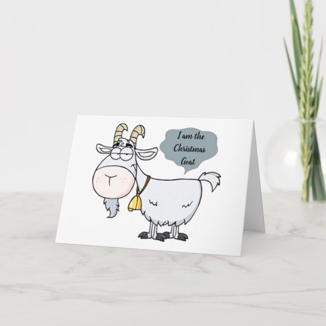 **ADULT CHRISTMAS GOAT** ADULTS ONLY CARD (Front)