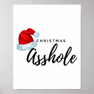 Adult Christmas Hole Poster