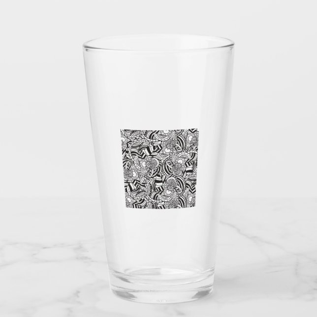 Adult coloring book glass (Front)