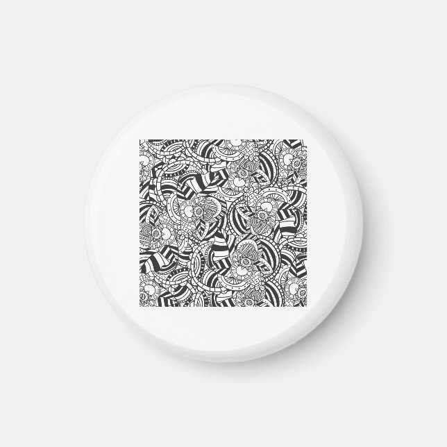 Adult coloring book magnet (Front)