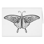 Adult coloring butterfly Card (Front Horizontal)