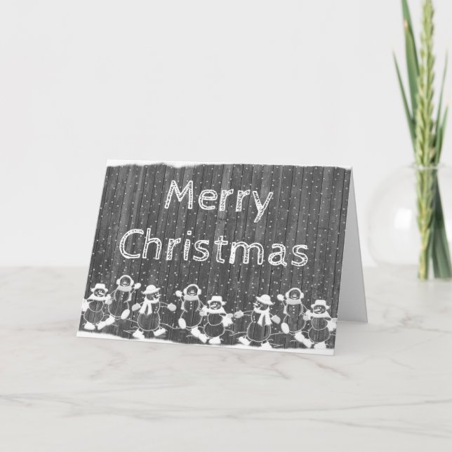 Adult Coloring: Christmas Card Gingerbread Men (Front)