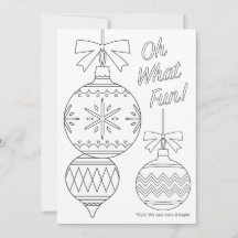 Adult Coloring Christmas Ornaments