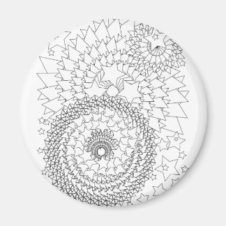 Adult Coloring Geometric Design Magnet