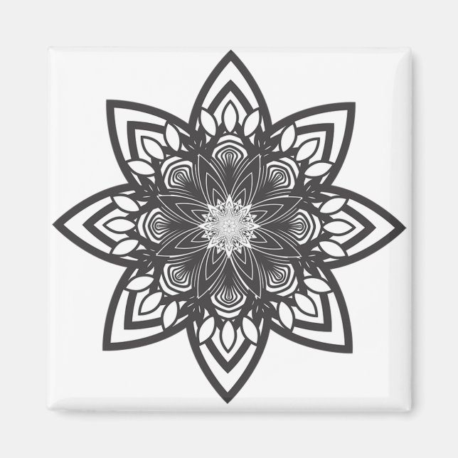 Adult Coloring: Mandala Magnet (Front)