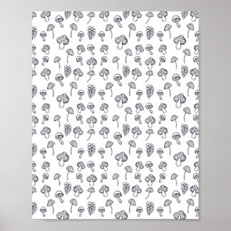 Adult Coloring Page Design Poster