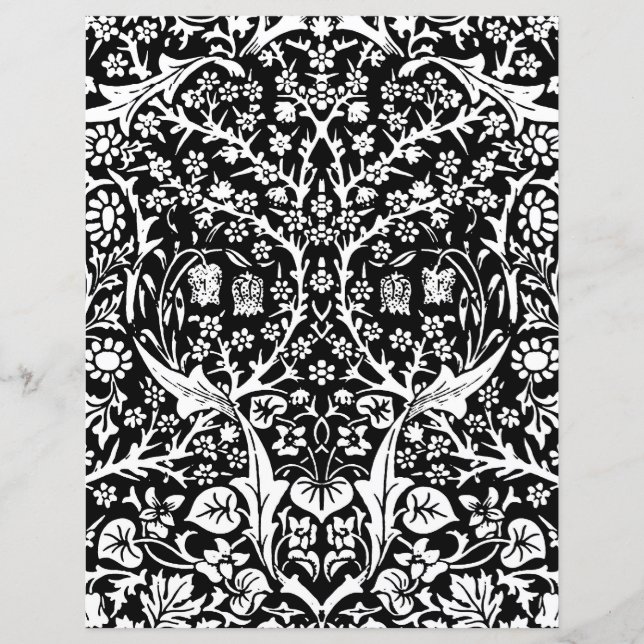 Adult Coloring Page - William Morris Blackthorn (Front)