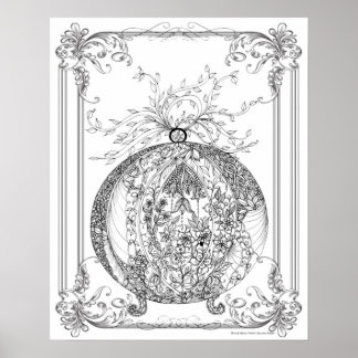 Adult Coloring Poster "For Love of Jamie Art"