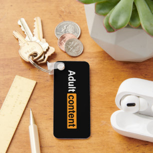 Adult Content Adult Humor Funny T-Shirt Keychain
