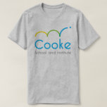 Adult Cooke Logo T-shirt, Gray T-shirt at Zazzle