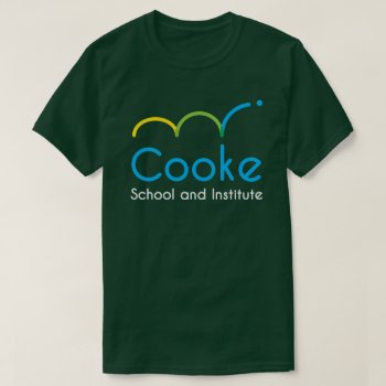 Adult Cooke Logo T-shirt  Green T-shirt by CookeSchoolNYC at Zazzle