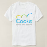 Adult Cooke Logo T-shirt, White T-shirt at Zazzle