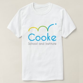 Adult Cooke Logo T-shirt  White T-shirt by CookeSchoolNYC at Zazzle