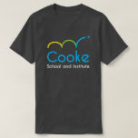 Adult Cooke Logo Tee, Dark Gray T-shirt at Zazzle