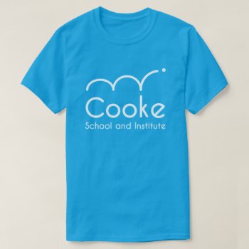 Adult Cooke Logo Tee  Teal T-shirt by CookeSchoolNYC at Zazzle