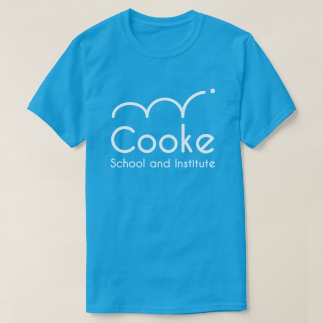 ADULT Cooke Logo Tee, Teal T-Shirt (Design Front)
