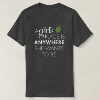 Adult Dark Gray Heather A Girl's Place Tee