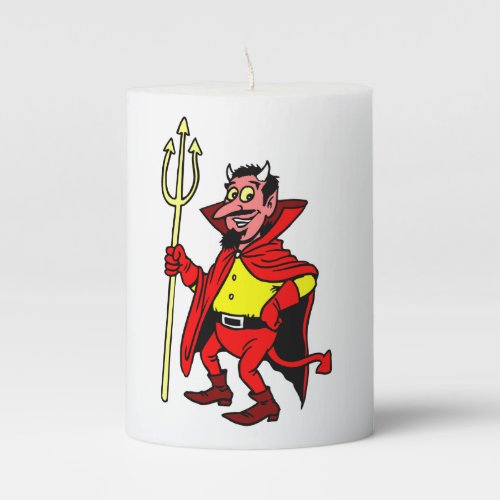 Adult Devil Costume Halloween Pillar Candle