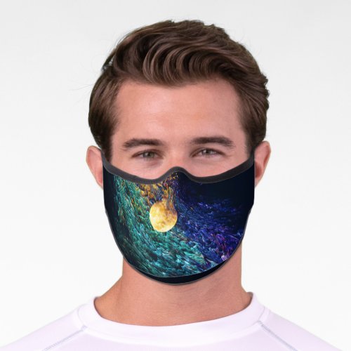 AdultâœFiery Moonâ Premium Face Mask