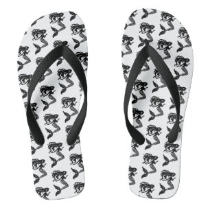 Adult Flip Flops-Mermaid Flip Flops