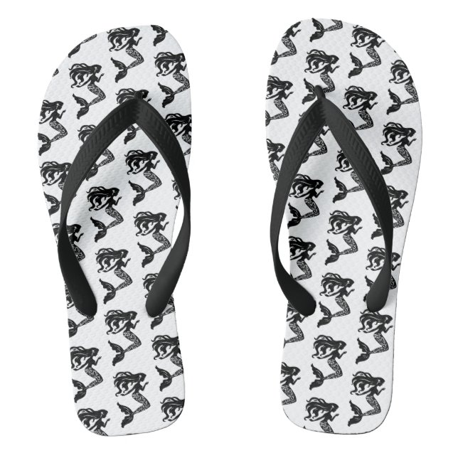 Adult Flip Flops-Mermaid Flip Flops (Footbed)