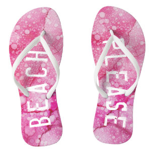 Adult Flip-Flops "Pink/Beach Please" Flip Flops
