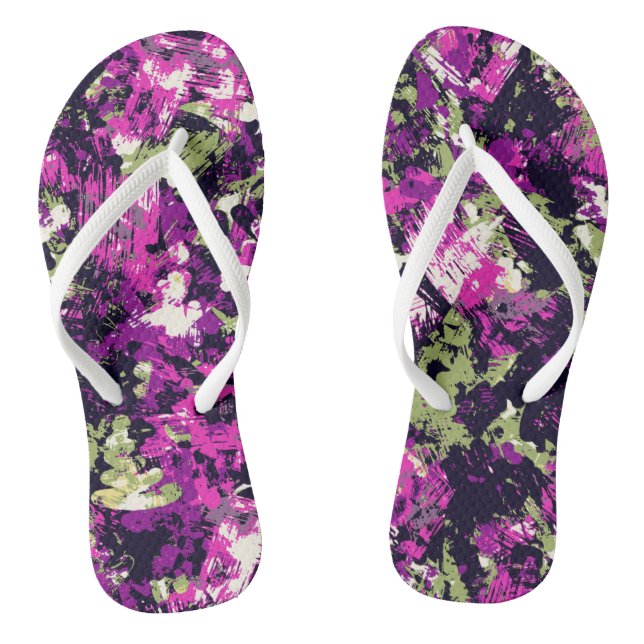 Adult Flip Flops, Slim Straps Flip Flops (Footbed)