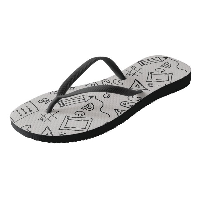 Adult Flip Flops, Slim Straps Flops (Angled)