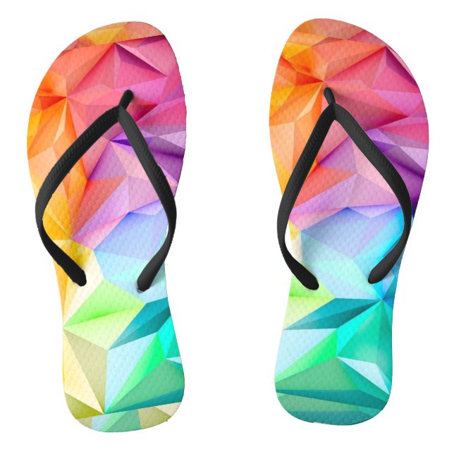 Adult Flip Flops, Slim Straps Flops (Footbed)