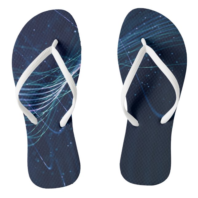Adult Flip Flops, Slim Straps Flops (Footbed)