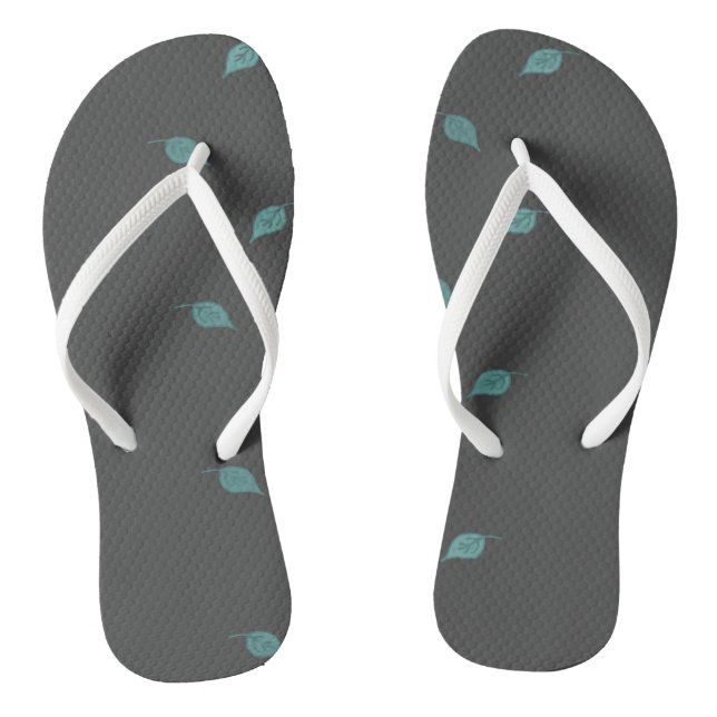 Adult Flip Flops, Slim Straps Flops (Footbed)