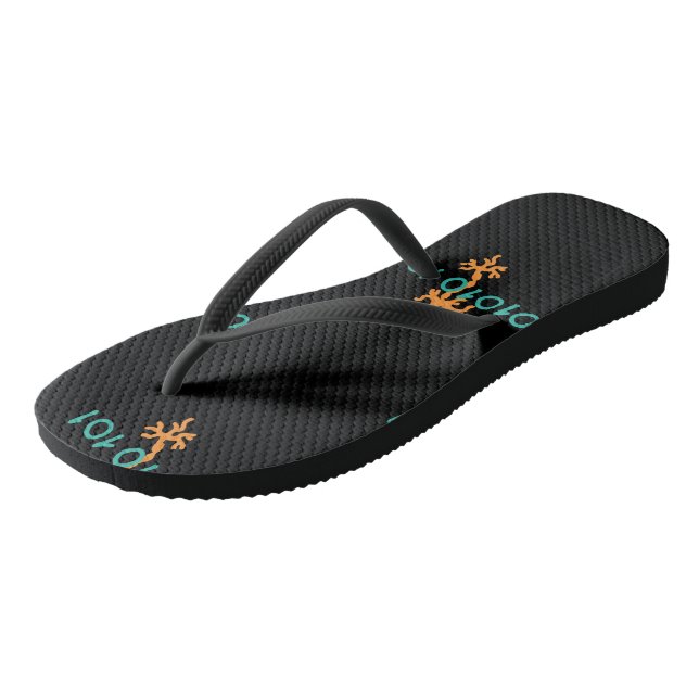 Adult Flip Flops, Slim Straps Flops (Angled)