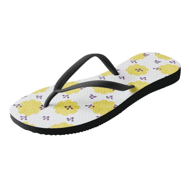 Adult Flip Flops, Slim Straps Flops (Angled)