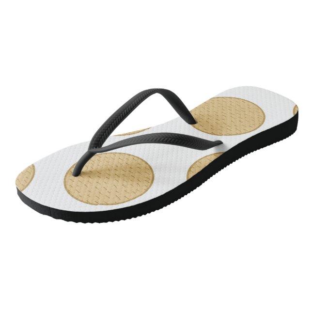Adult Flip Flops, Slim Straps Flops (Angled)